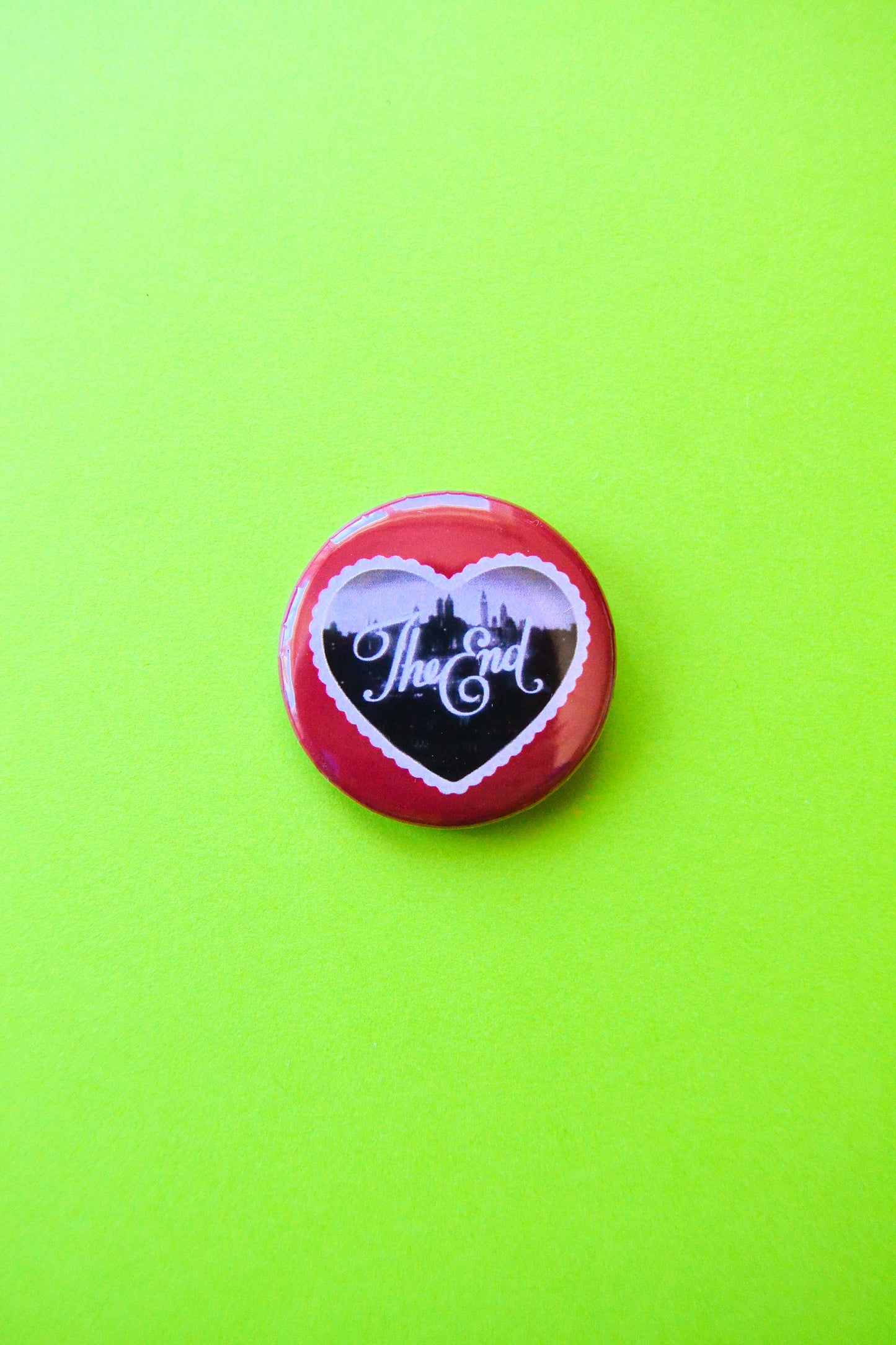 The End Reproduction Pinback Button