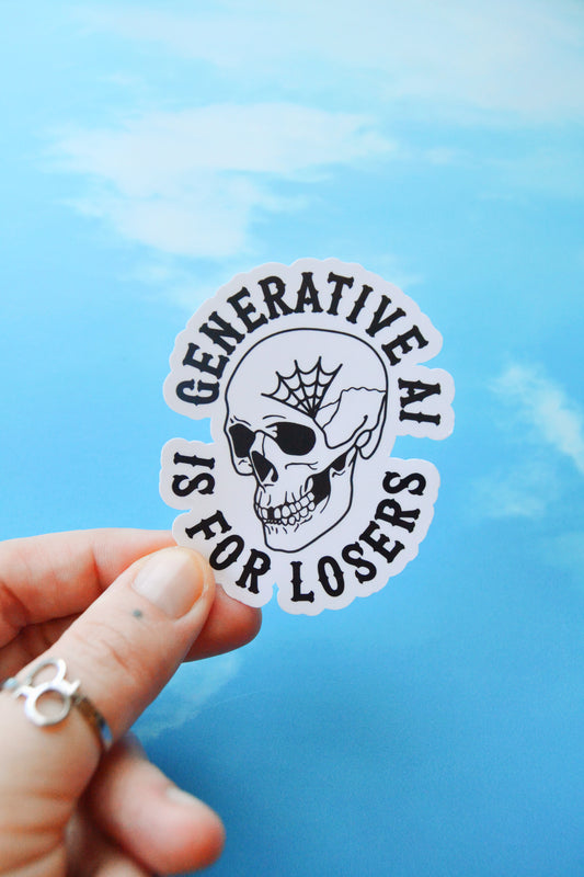 Generative AI Is For Losers Vinyl Sticker