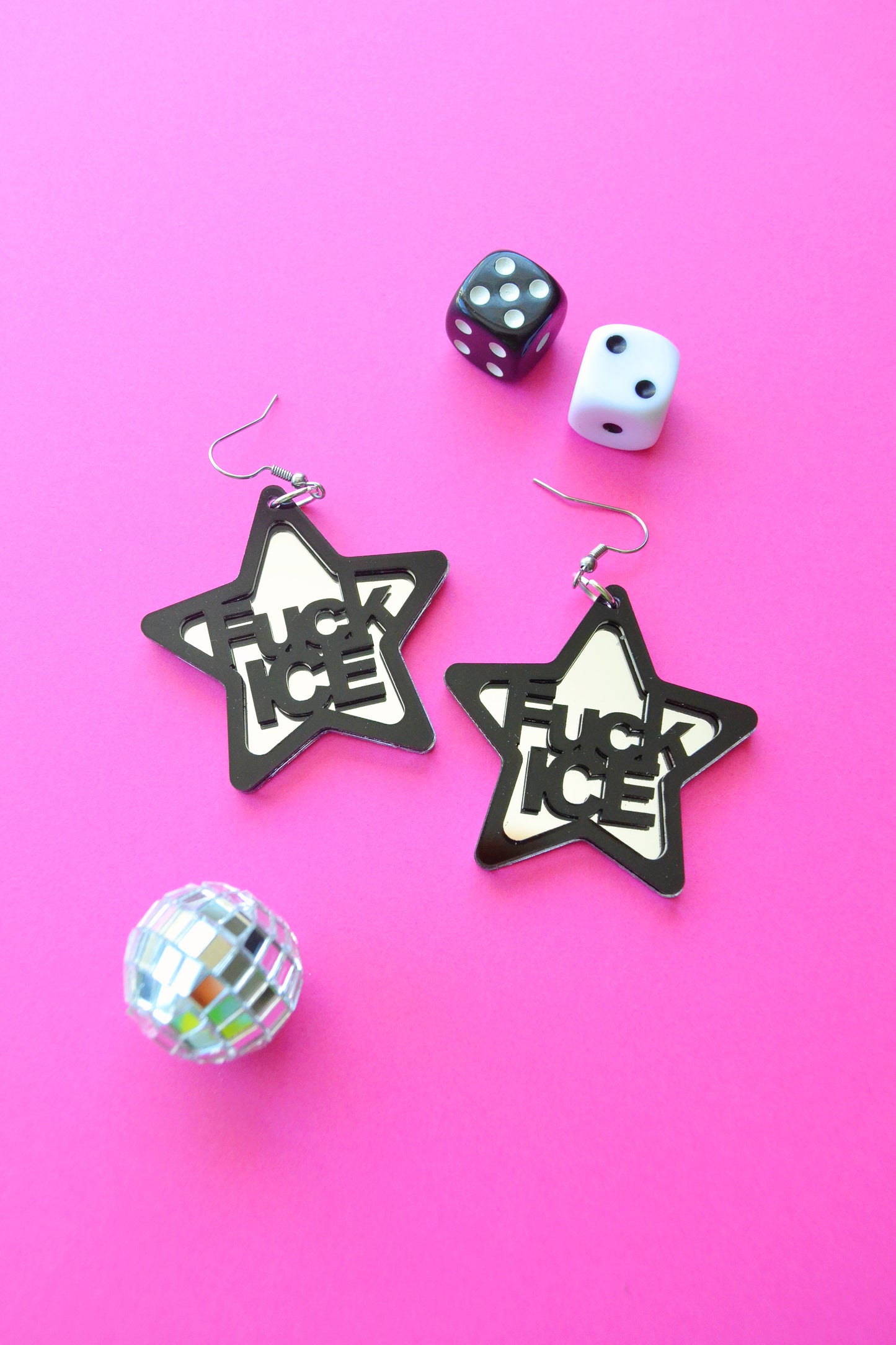 Fuck ICE Earrings