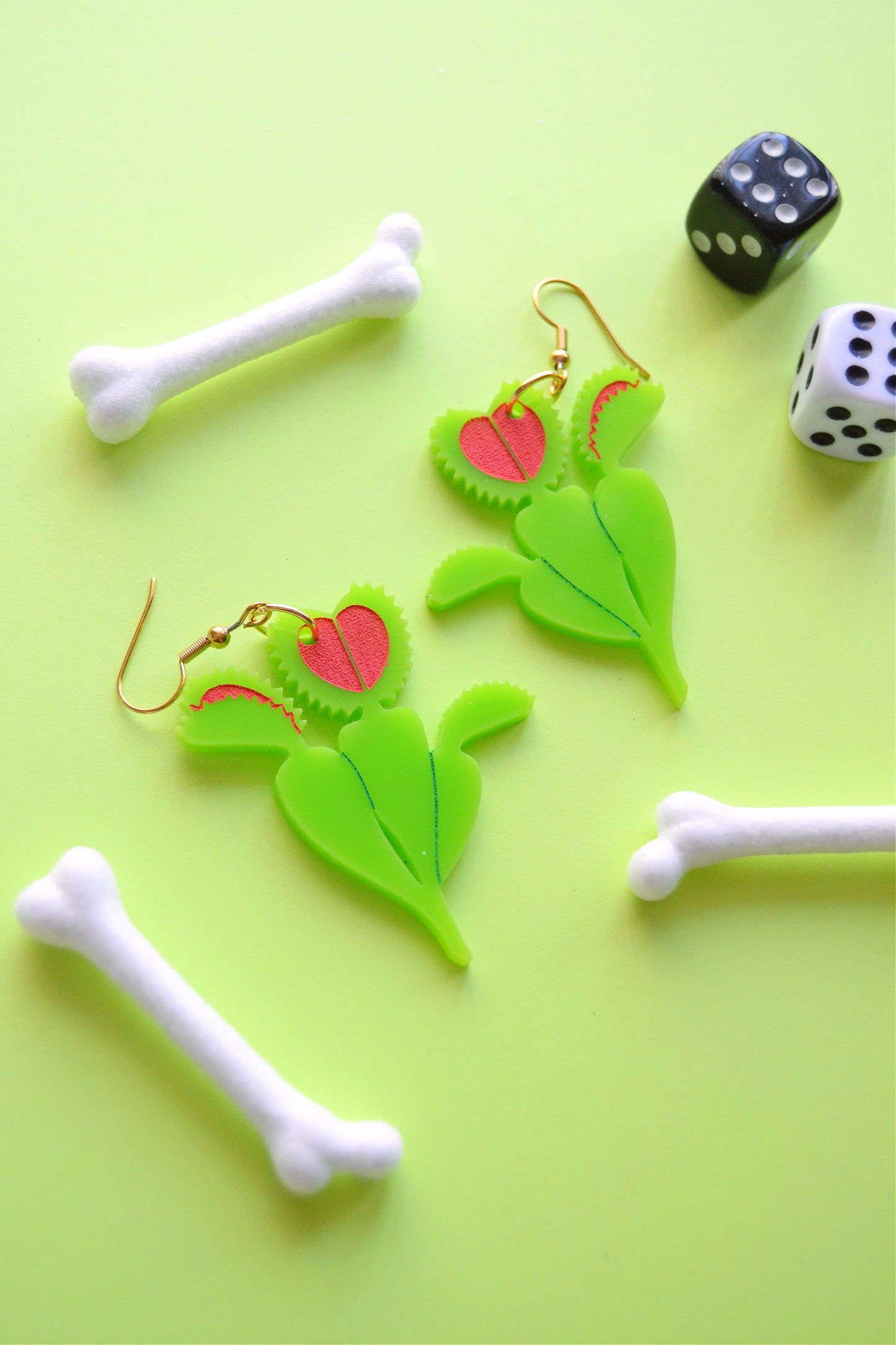 Venus Flytrap Earrings SMALL