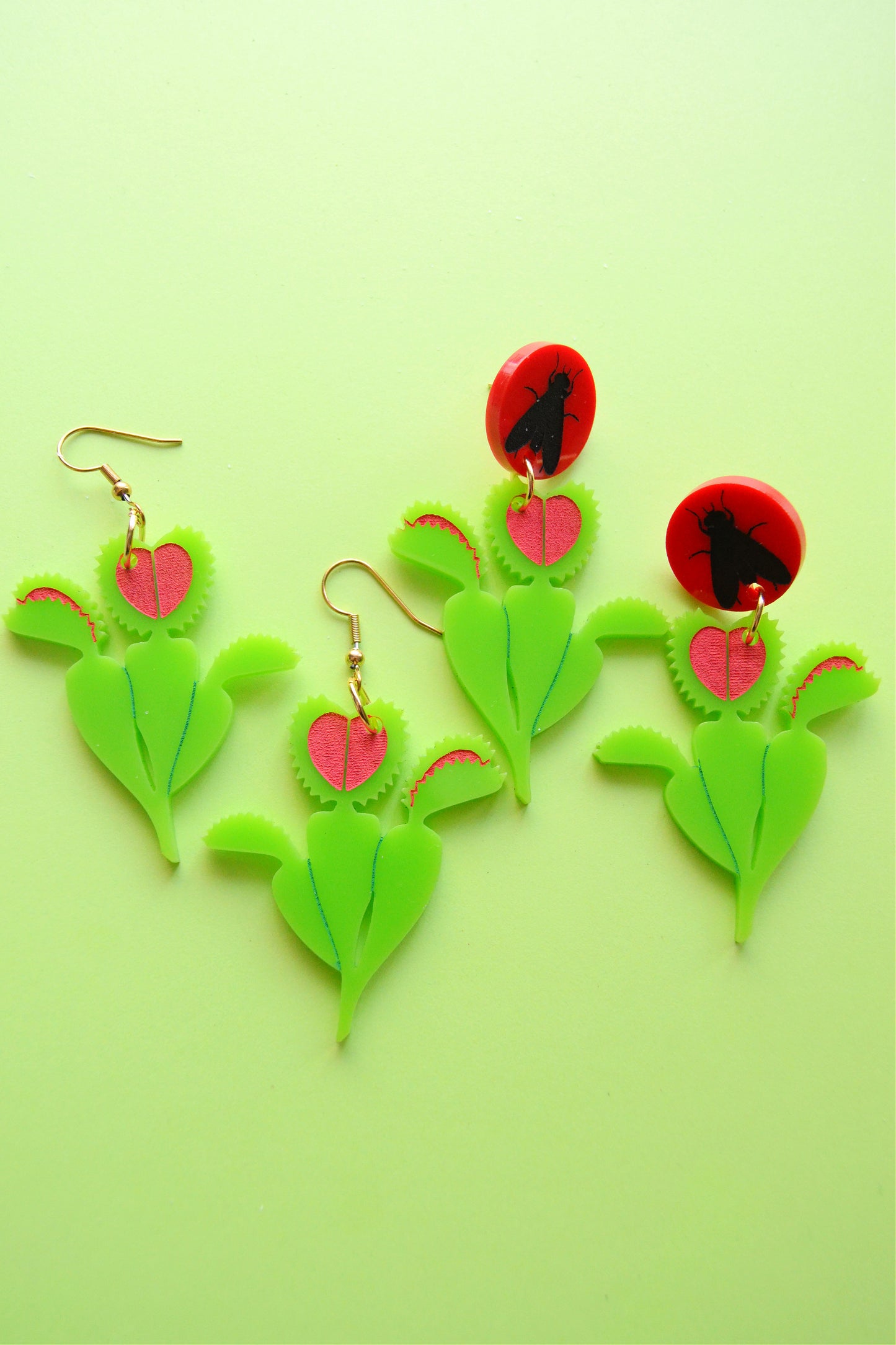 Venus Flytrap Earrings SMALL