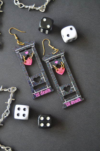 'Til Death Guillotine Earrings