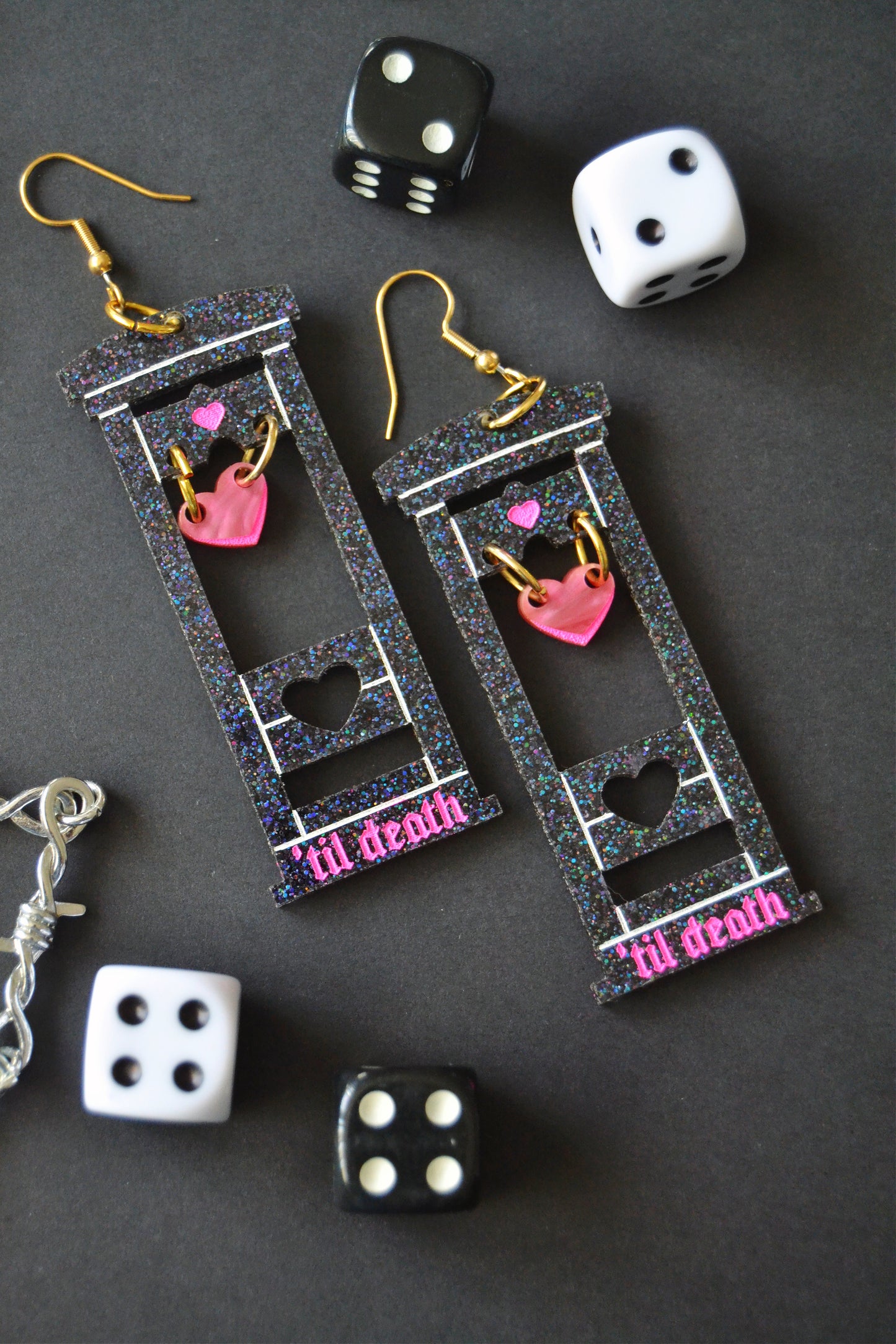 'Til Death Guillotine Earrings