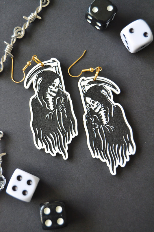 Grim Reaper Earrings