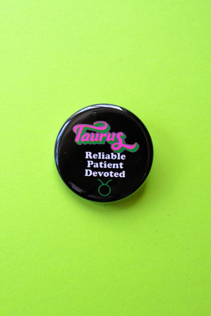 Zodiac Pinback Buttons