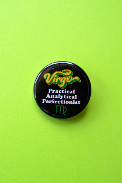 Zodiac Pinback Buttons