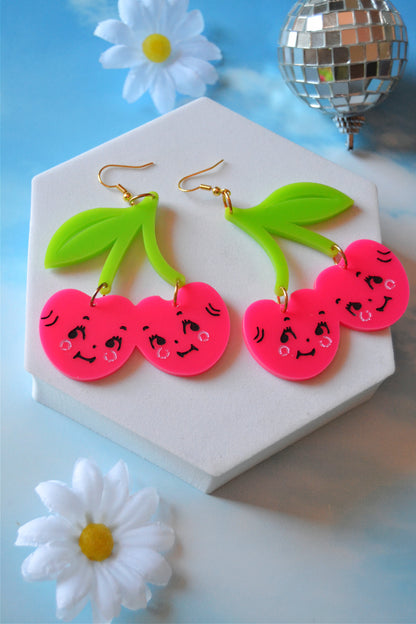 Cherry Kewpie Earrings