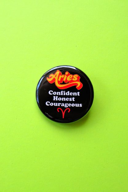 Zodiac Pinback Buttons