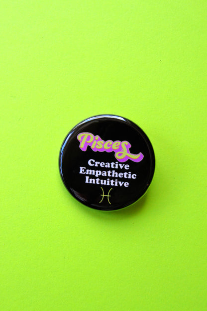 Zodiac Pinback Buttons