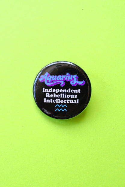 Zodiac Pinback Buttons