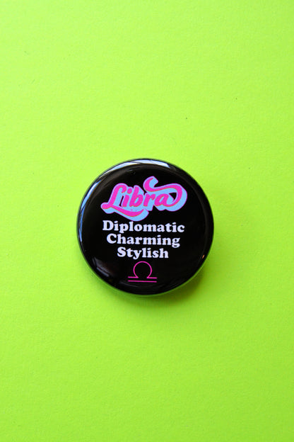 Zodiac Pinback Buttons