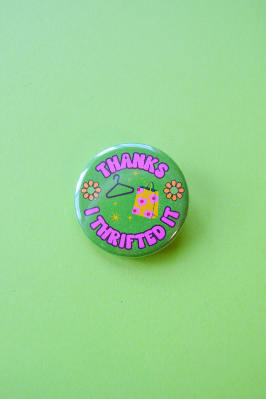 Thanks, I Thrifted It Button