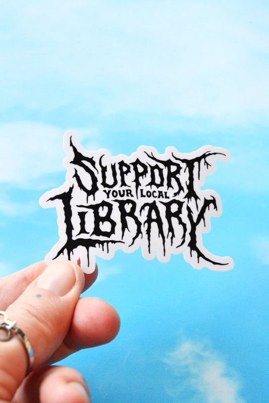Support Your Local Library Vinyl Sticker