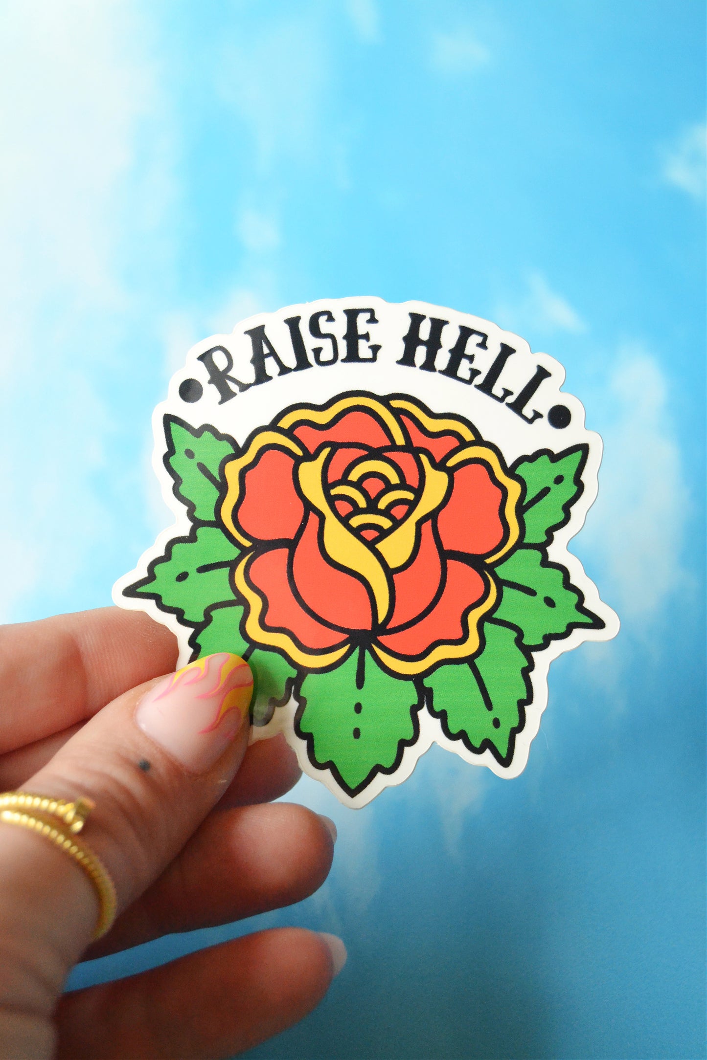 Raise Hell Sticker