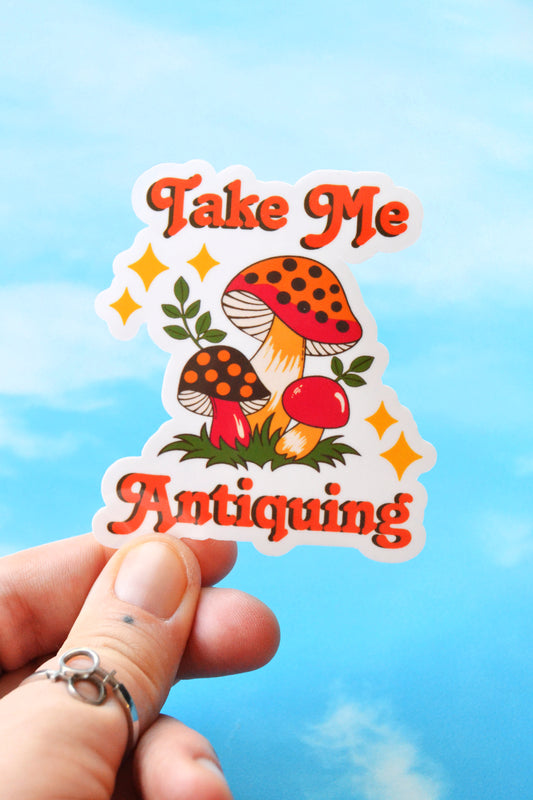 Take Me Antiquing Vinyl Sticker