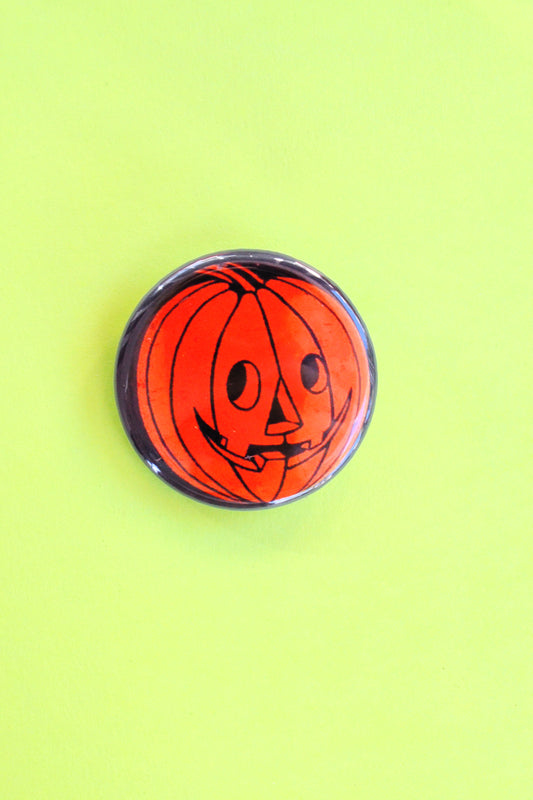 Jack-O-Lantern Reproduction Pinback Button