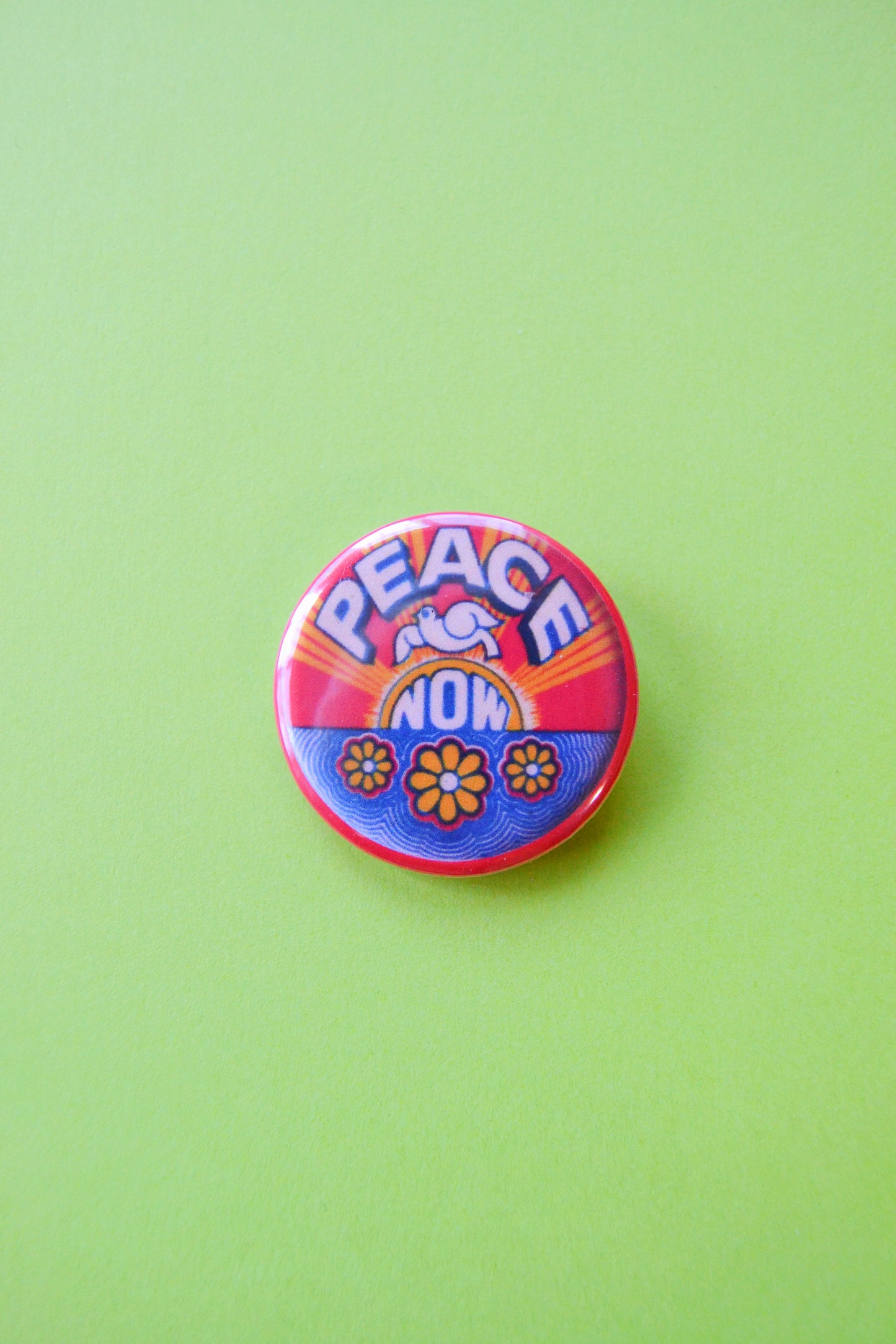 Peace Now Reproduction Button