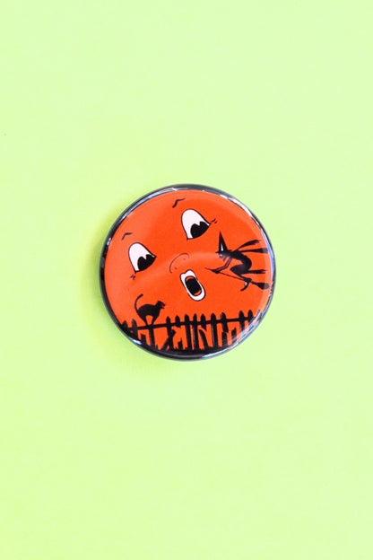 Halloween Witch Reproduction Pinback Button