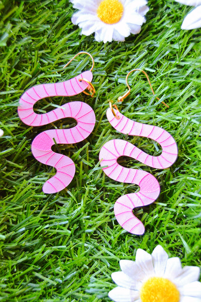 Earthworm Earrings