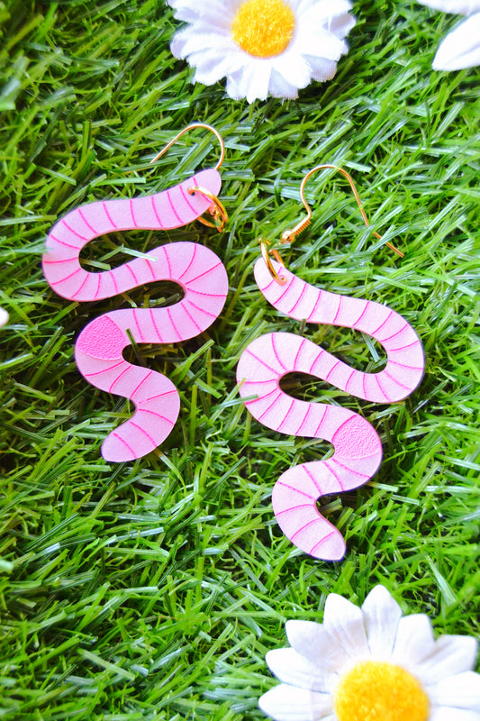 Earthworm Earrings