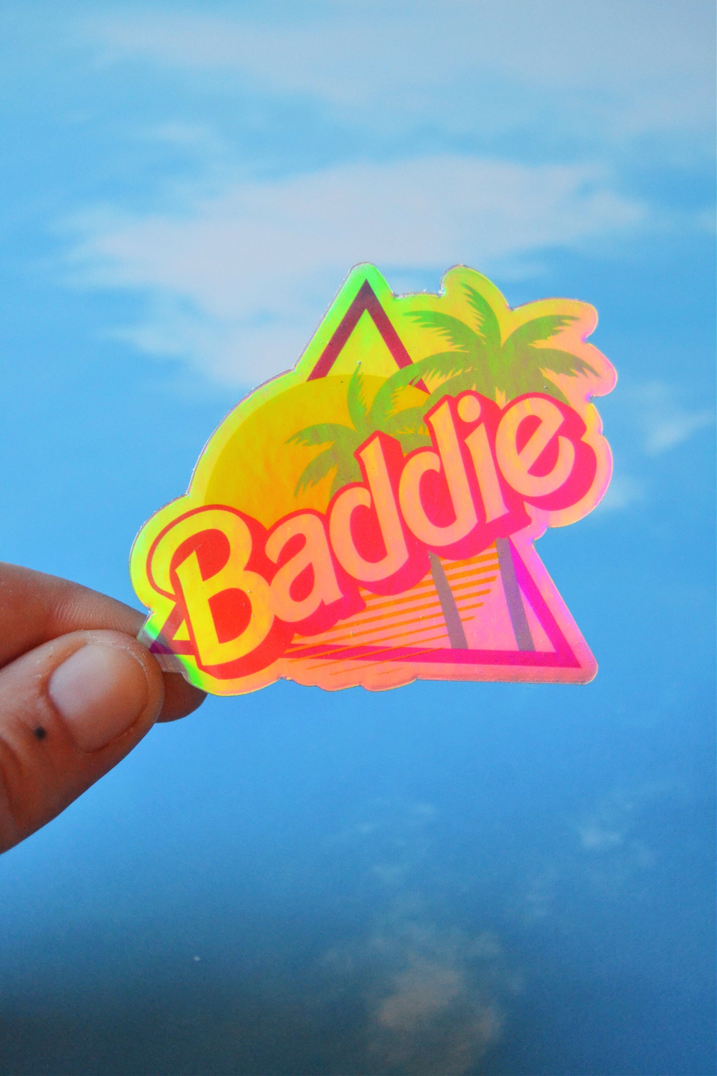 Baddie Holographic Sticker