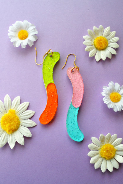 Gummi Worm Earrings