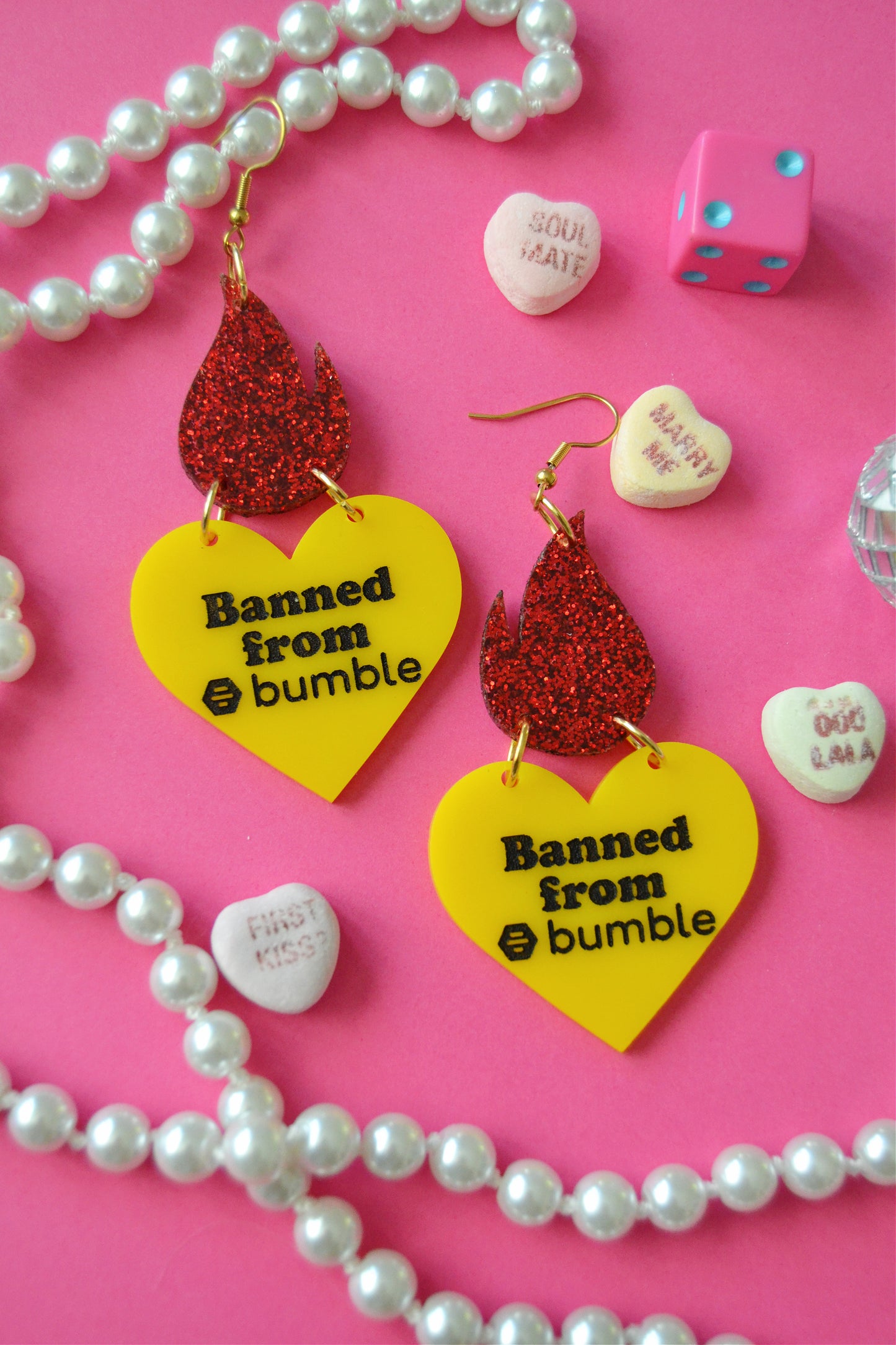 Banned from Bumble Earrings