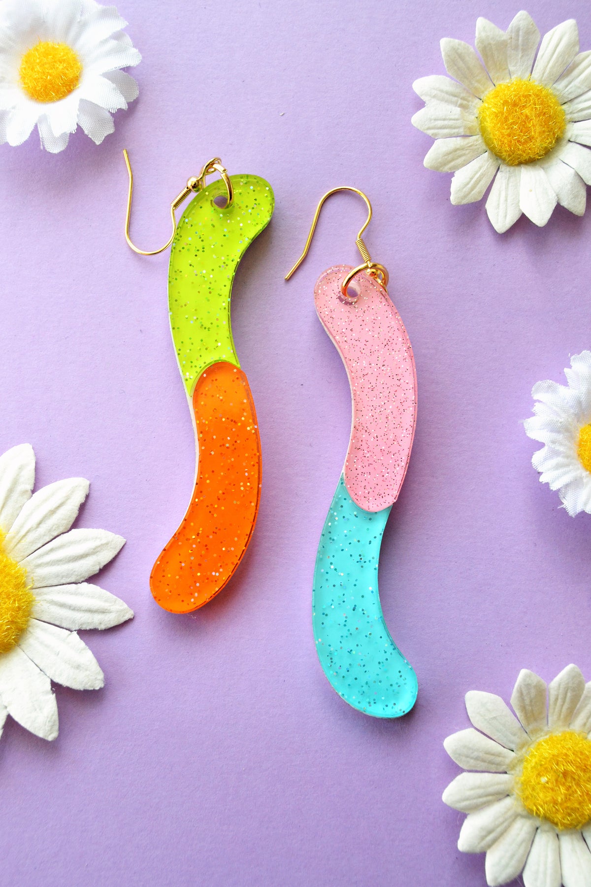 Gummi Worm Earrings