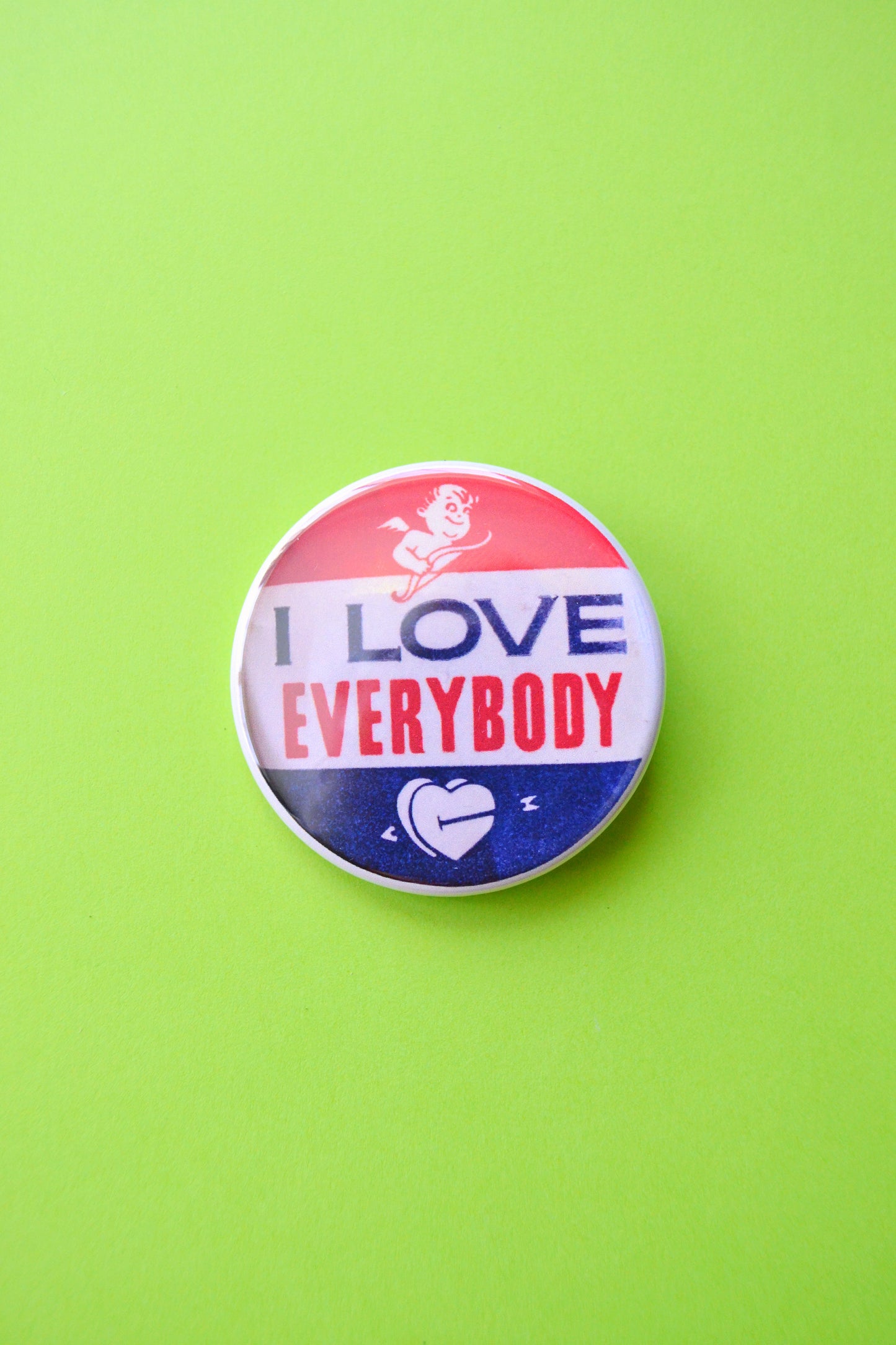 I Love Everybody Reproduction Button