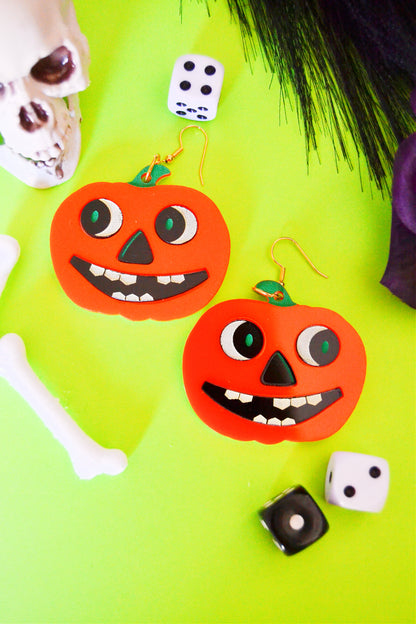 Retro Pumpkin Earrings