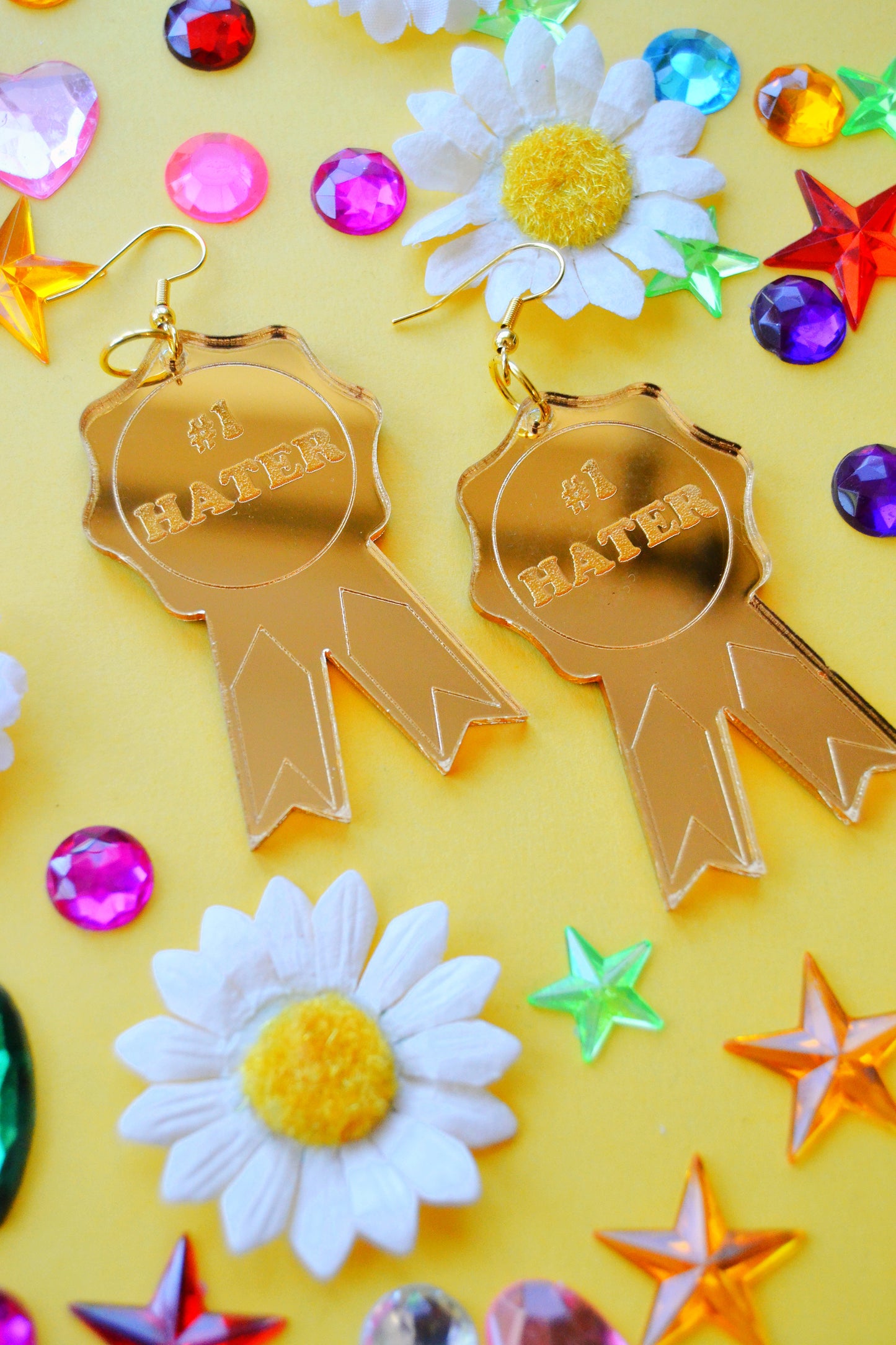 Number One Hater Earrings