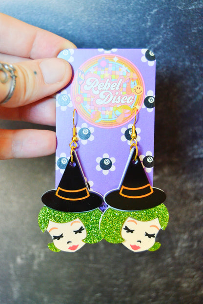 Retro Witch Earrings