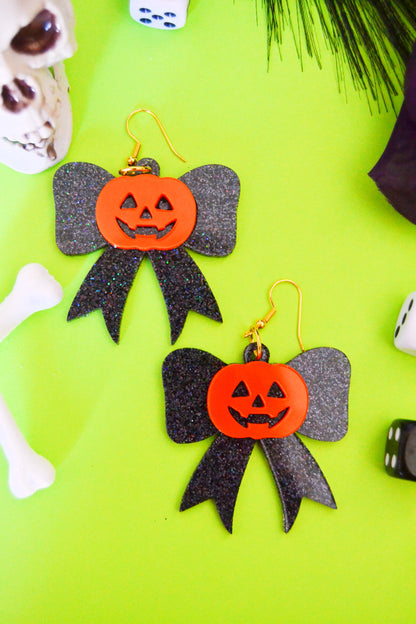 Pumpkin Bow Earrings