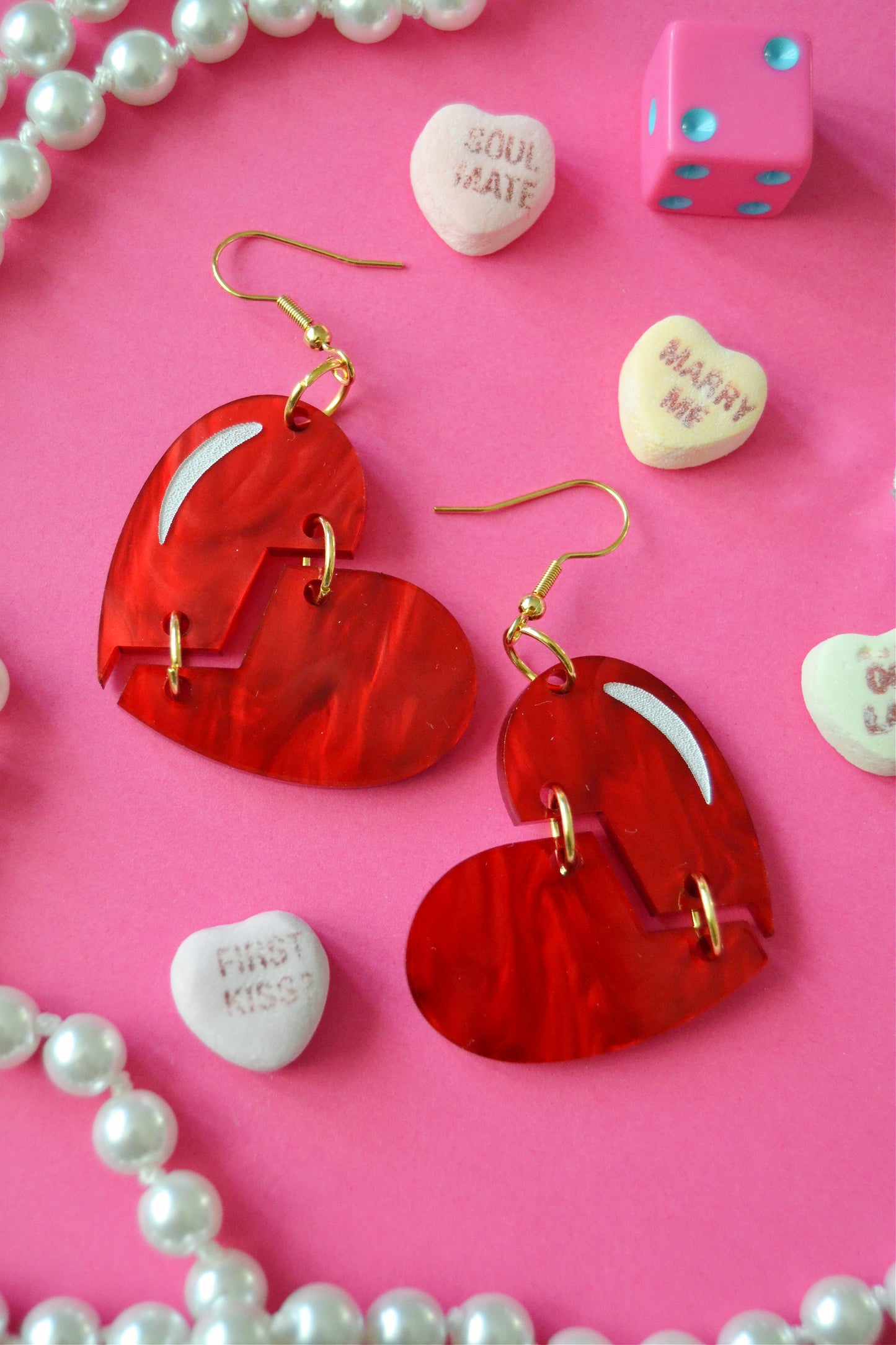 Broken Heart Earrings