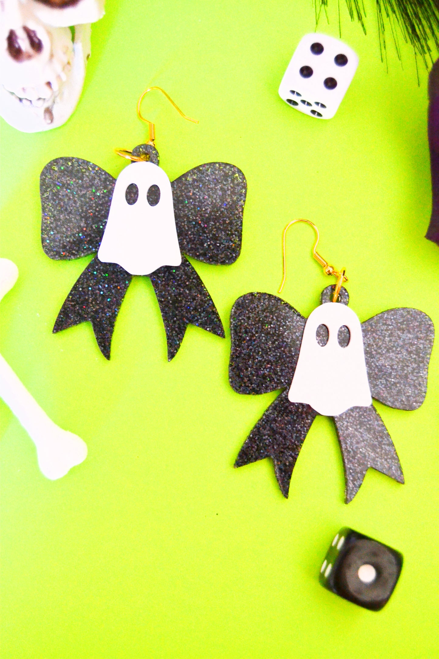 Ghost Bow Earrings