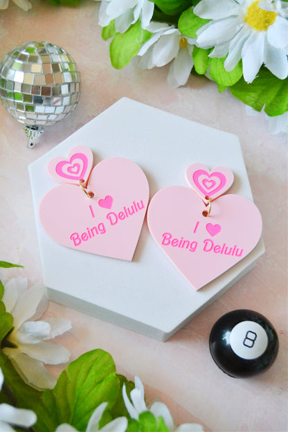 Delulu Heart Earrings