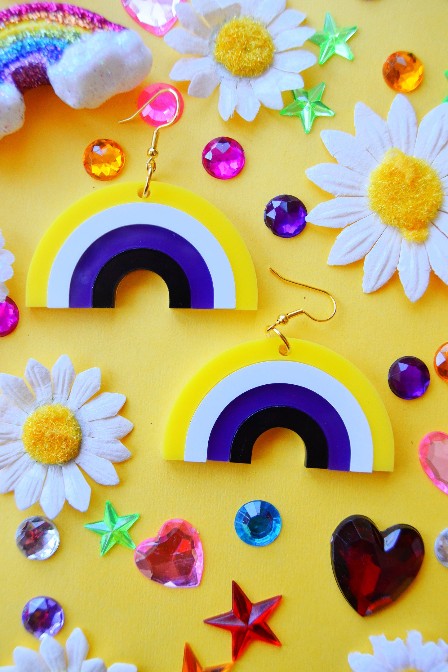 Non-Binary Rainbow Earrings