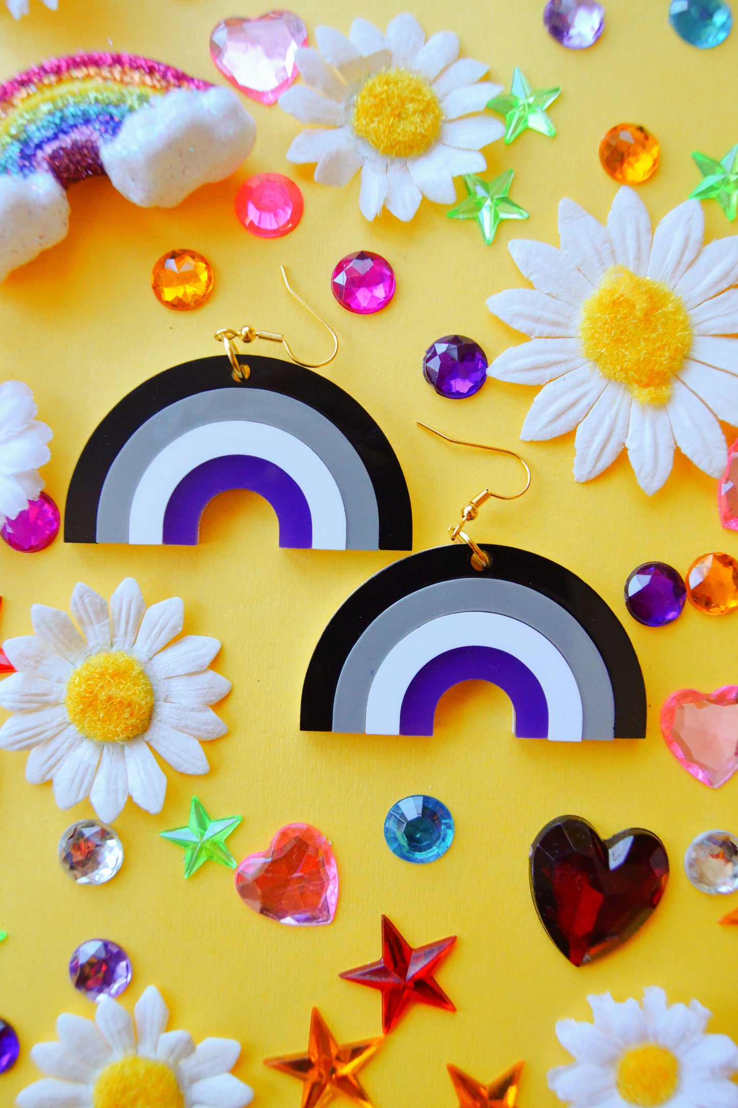 Asexual Rainbow Earrings