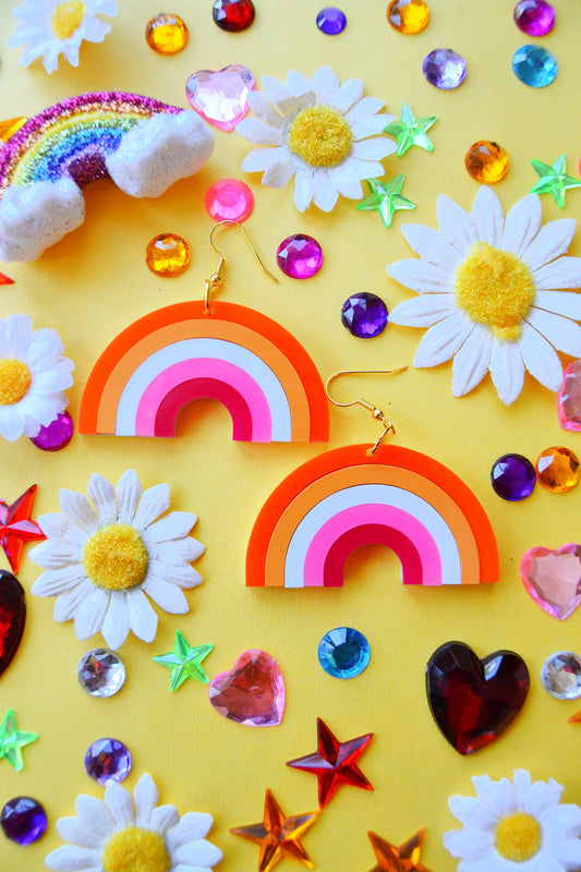 Lesbian Rainbow Earrings