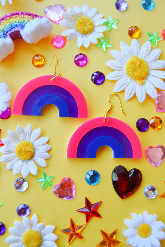 Bisexual Rainbow Earrings