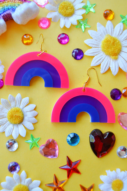Bisexual Rainbow Earrings