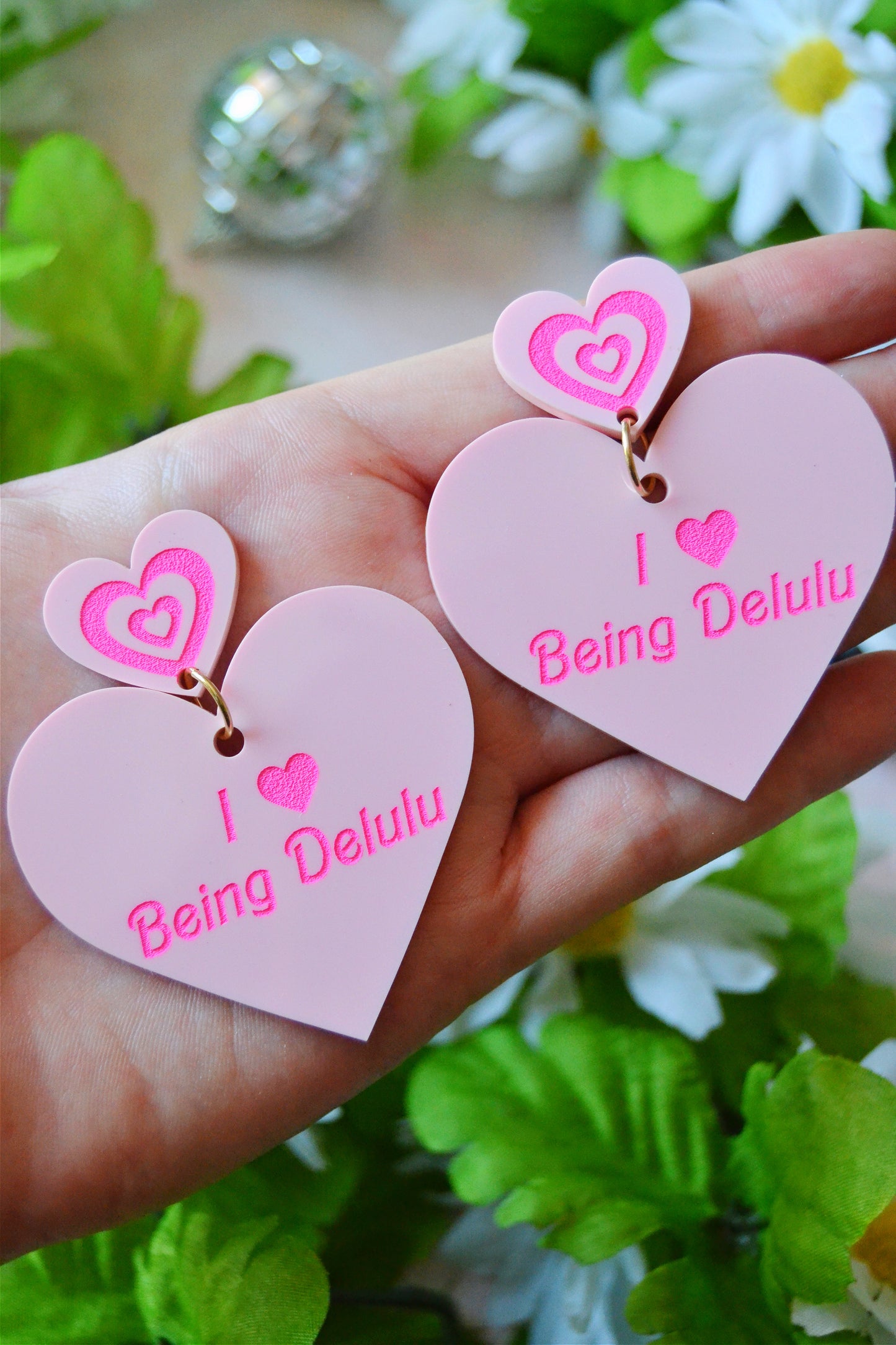 Delulu Heart Earrings