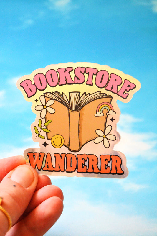 Bookstore Wanderer Holographic Sticker
