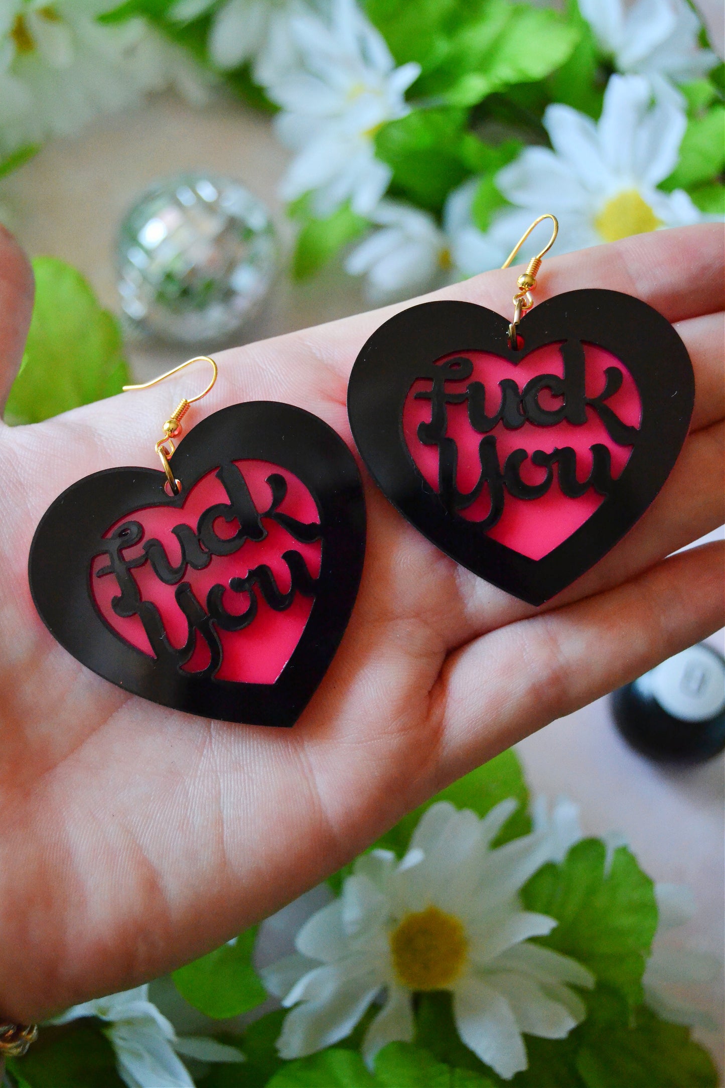 F*ck You Heart Earrings