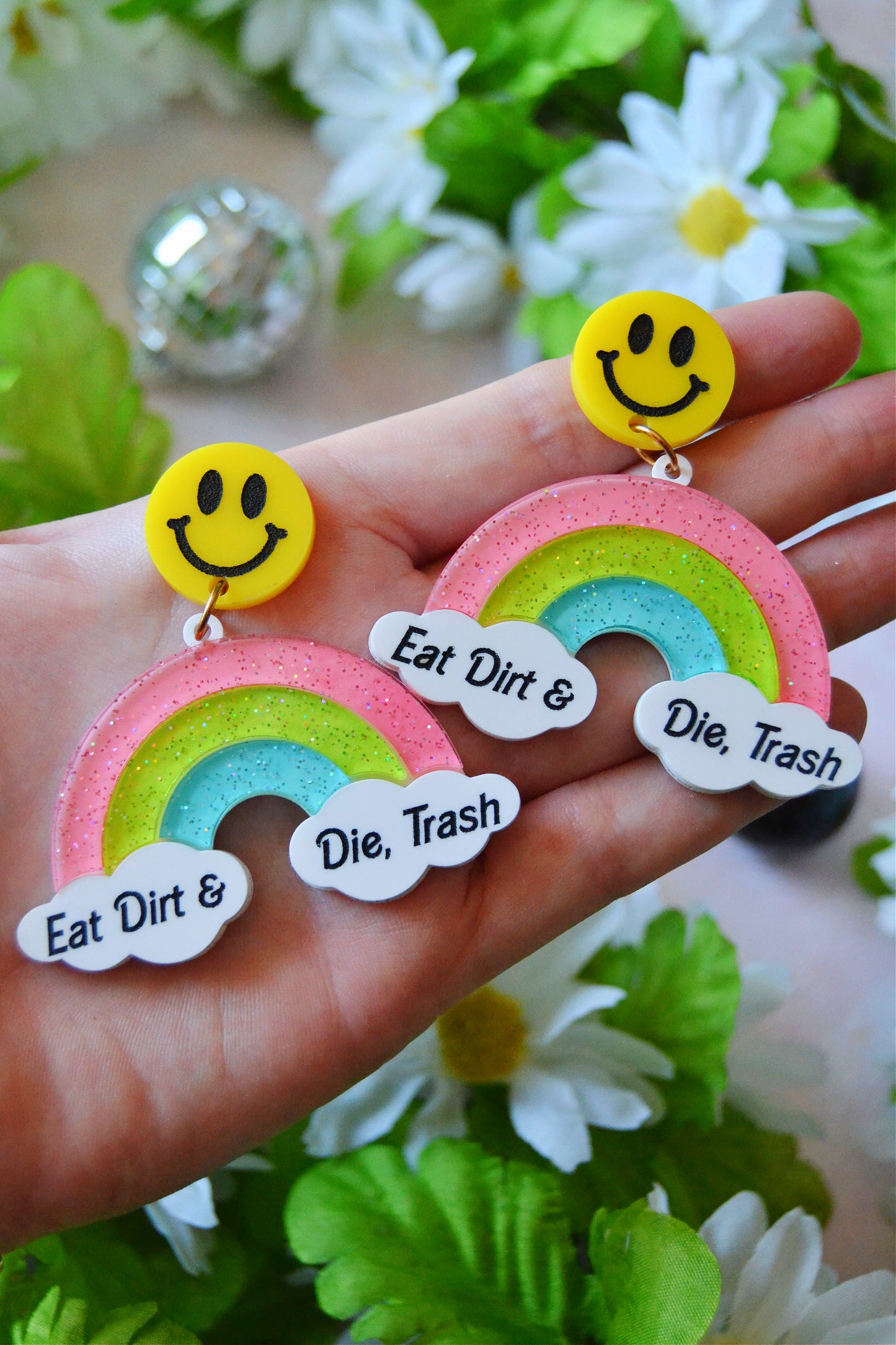 Eat Dirt and Die Trash Earrings