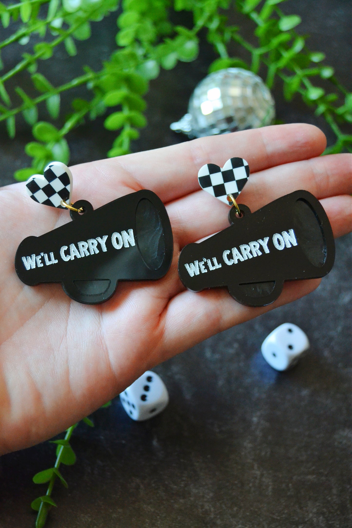 We'll Carry On Megaphone Earrings