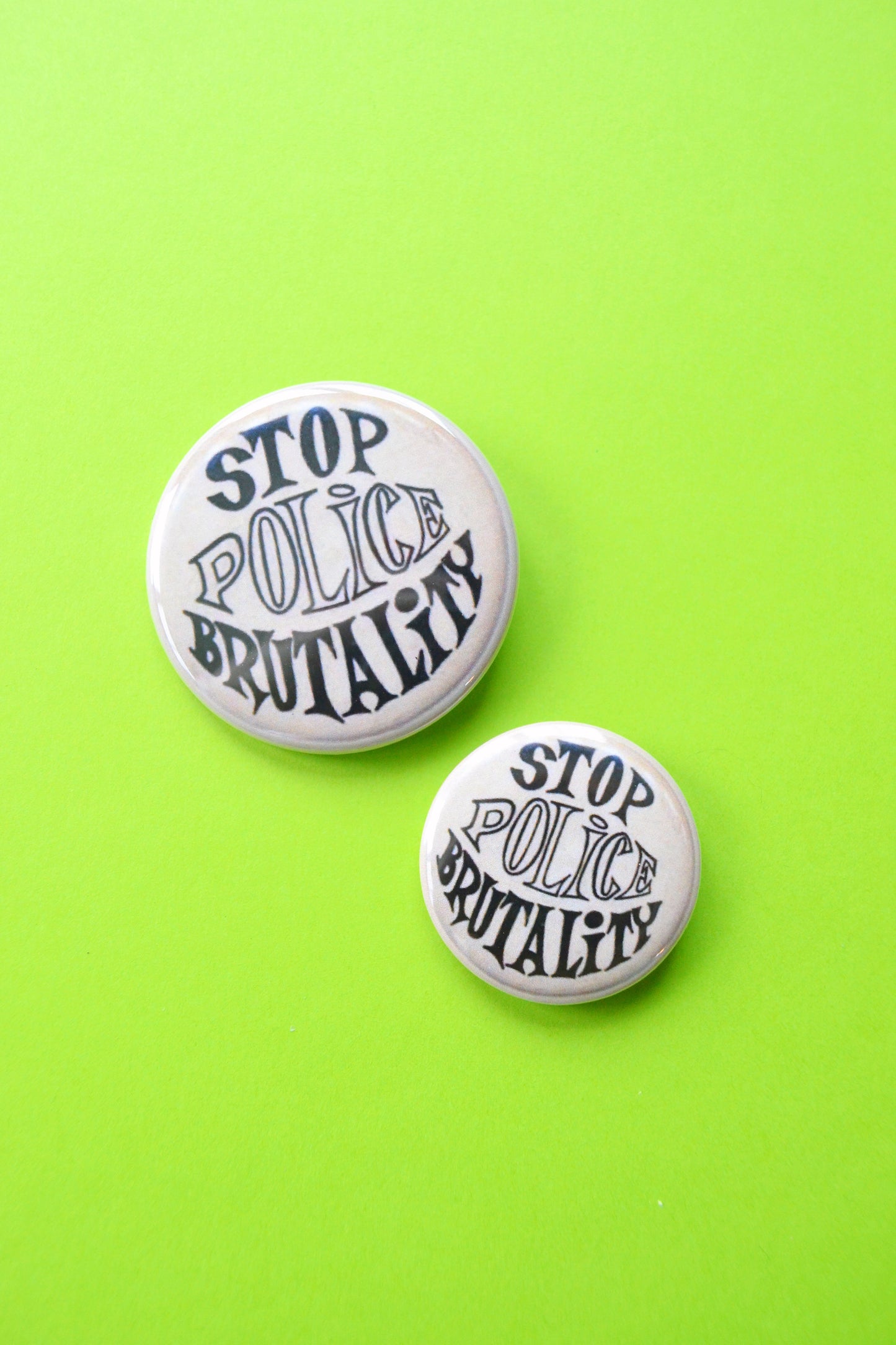 Stop Police Brutality Reproduction Button