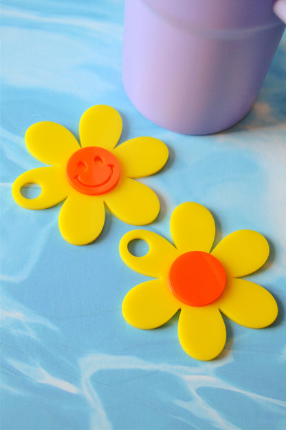 Daisy Smiley Tumbler Topper (MORE COLORS!)