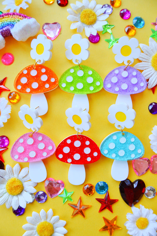Magical Mushroom Earrings