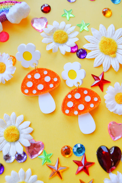 Magical Mushroom Earrings